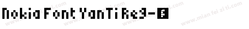Nokia Font YanTi Reg字体转换
